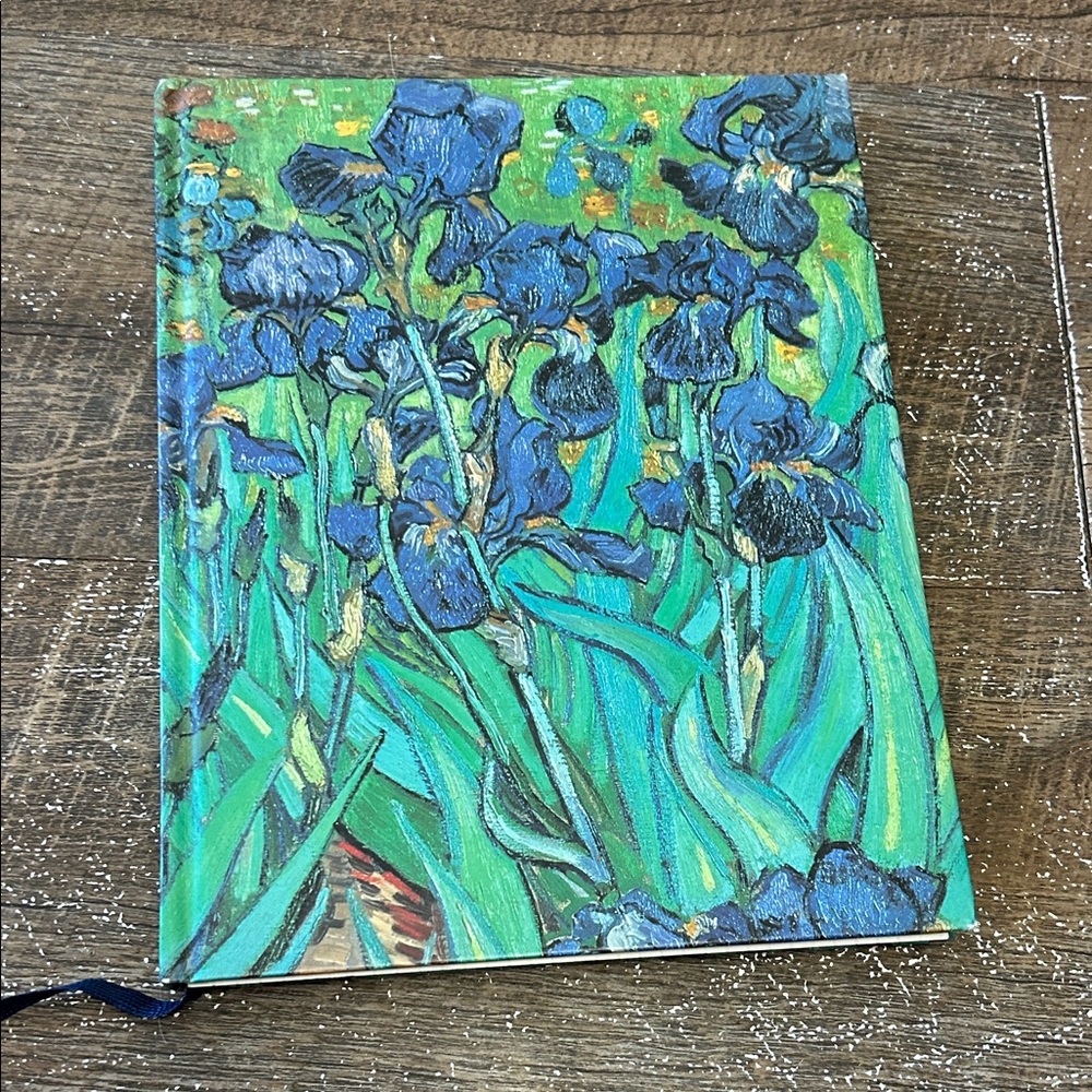 Vincent‎ van Gogh Irises journal Blank pages Ribbon book mark Hardcover